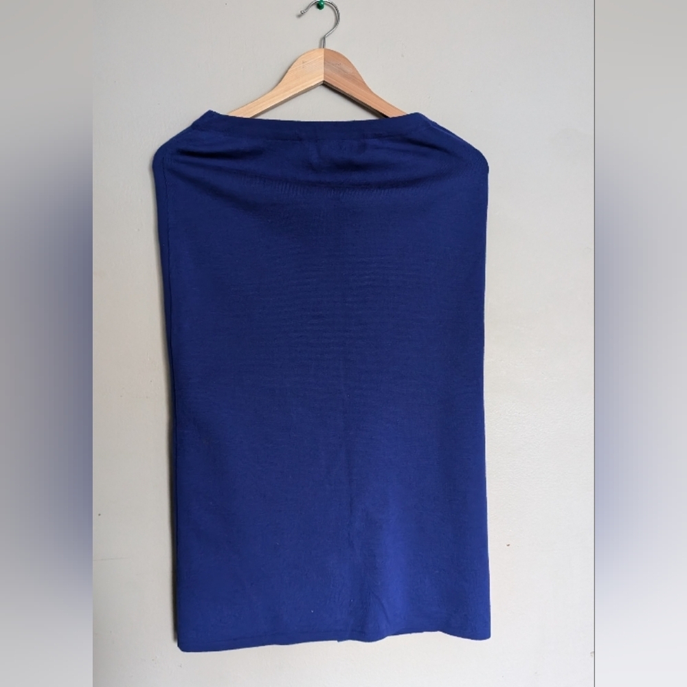 Easton Blue Midi Pencil Skirt